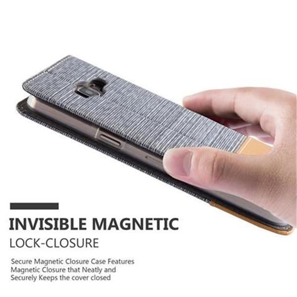 Deksel til Samsung Galaxy A5 2015 Lommebokdeksel med magnetisk lukking, stativfunksjon og kortlomme