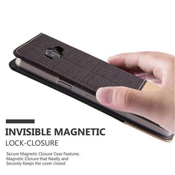 Deksel til Samsung Galaxy A5 2015 Lommebokdeksel med magnetisk lukking, stativfunksjon og kortlomme