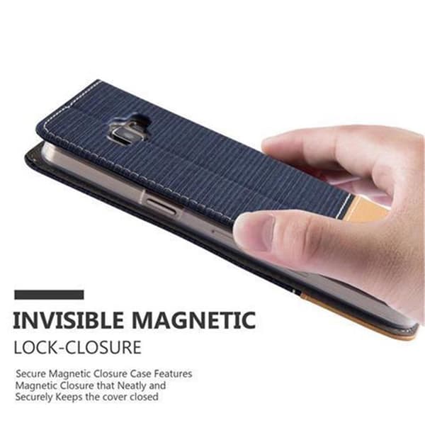 Deksel til Samsung Galaxy A5 2015 Lommebokdeksel med magnetisk lukking, stativfunksjon og kortlomme