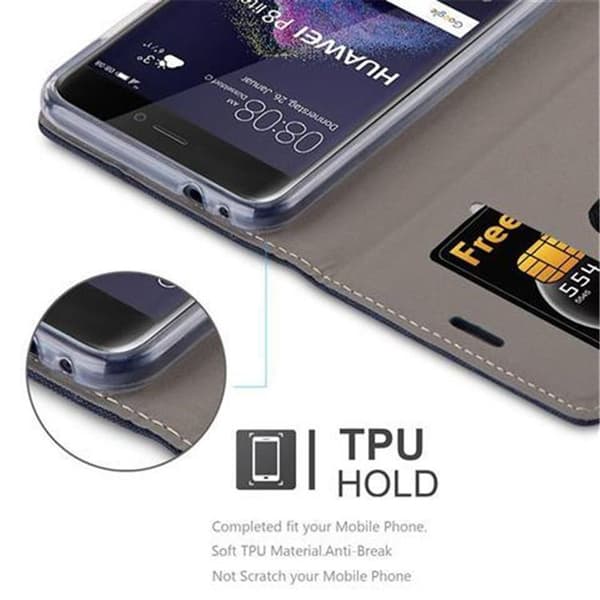Huawei P8 LITE 2017 / P9 LITE 2017 Skal Plånboksfodral med magnetisk stängning, ståfunktion och kortficka