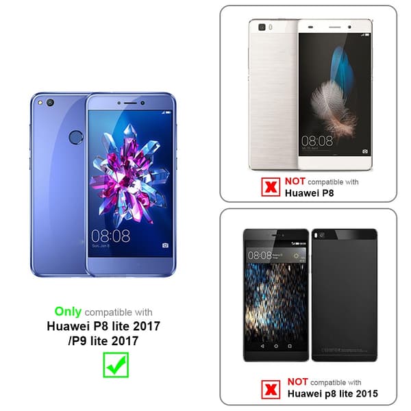 Huawei P8 LITE 2017 / P9 LITE 2017 Skal Plånboksfodral med magnetisk stängning, ståfunktion och kortficka