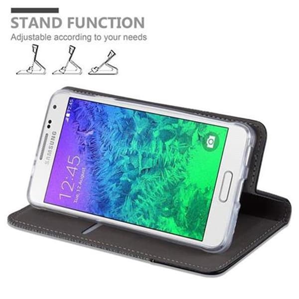 Samsung Galaxy ALPHA Skal Plånboksfodral med magnetisk stängning, ståfunktion och kortficka