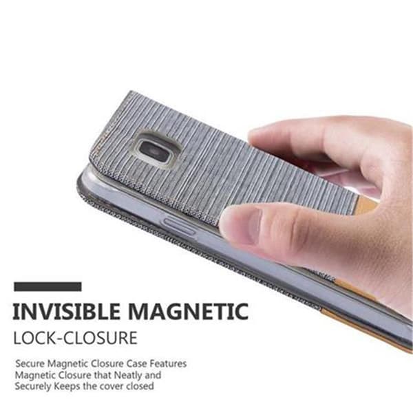 Deksel til Samsung Galaxy ALPHA Lommebokdeksel med magnetisk lukking, stativfunksjon og kortlomme