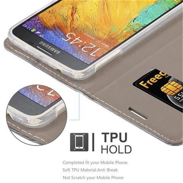 Samsung Galaxy NOTE 3 NEO Skal Plånboksfodral med magnetisk stängning, ståfunktion och kortficka