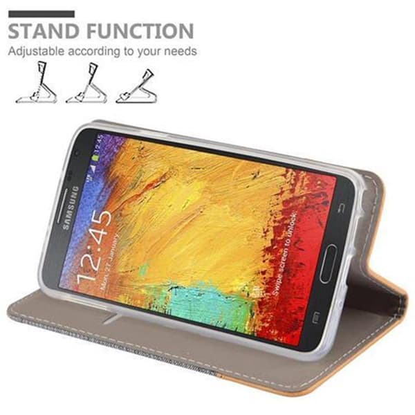 Samsung Galaxy NOTE 3 NEO Skal Plånboksfodral med magnetisk stängning, ståfunktion och kortficka