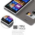 Pikkukuva 3 / 6: Nokia Lumia 925 Suojakotelo Suojakuori Lompakkokotelo Matkapuhelinkotelo jossa magneettisuljenta, jalusta-toiminto ja korttitasku