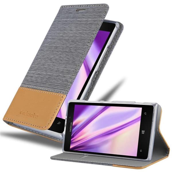 Nokia Lumia 925 Suojakotelo Suojakuori Lompakkokotelo Matkapuhelinkotelo jossa magneettisuljenta, jalusta-toiminto ja korttitasku