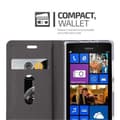 Pikkukuva 3 / 6: Nokia Lumia 925 Suojakotelo Suojakuori Lompakkokotelo Matkapuhelinkotelo jossa magneettisuljenta, jalusta-toiminto ja korttitasku