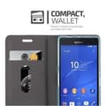 Pikkukuva 8 / 11: Sony Xperia Z3 COMPACT Suojakotelo Suojakuori Lompakkokotelo Matkapuhelinkotelo jossa magneettisuljenta, jalusta-toiminto ja korttitasku