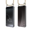 Miniatyrbilde 8 av 8: Deksel med kedja Sony Xperia XZ / XZs Case med sølvfargede ringer, ledningsstropp og avtakbart etui