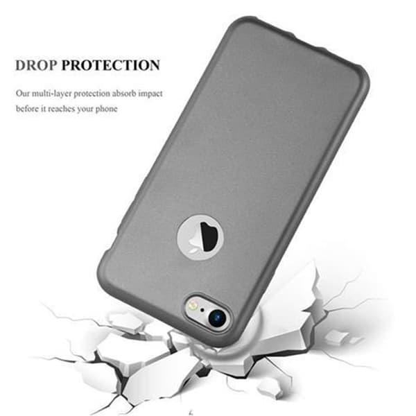 Deksel til iPhone 7 / 7S / 8 / SE 2020 Beskyttelsesdeksel laget av fleksibelt TPU-silikon