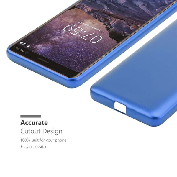 Nokia 7 PLUS Skal Fodral Mobilskydd av flexibelt TPU-silikon