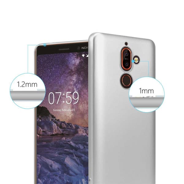 Nokia 7 PLUS Suojakuori Kotelo valmistettu joustavasta TPU-silikonista