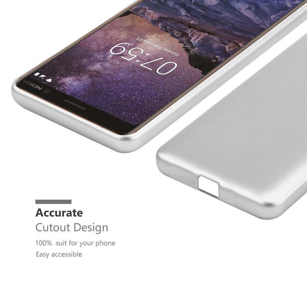 Nokia 7 PLUS Suojakuori Kotelo valmistettu joustavasta TPU-silikonista