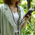 Pikkukuva 8 / 11: Apple iPhone X / XS Suojakuori ketju Apple iPhone X / XS Silikoni suojakotelo hopea renkaat, johto hihna ja irrotettava asia
