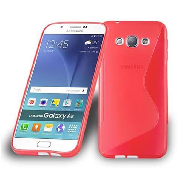 Deksel til Samsung Galaxy A8 2015 Beskyttelsesdeksel av fleksibelt TPU-silikon i S-Line-design