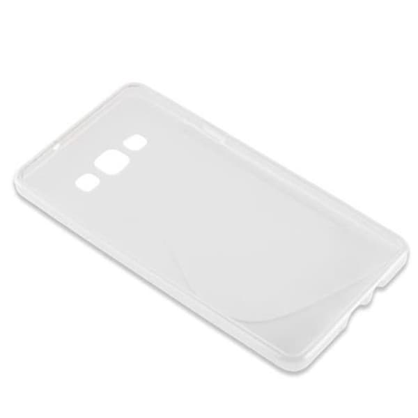 Deksel til Samsung Galaxy A7 2015 Beskyttelsesdeksel av fleksibelt TPU-silikon i S-Line-design