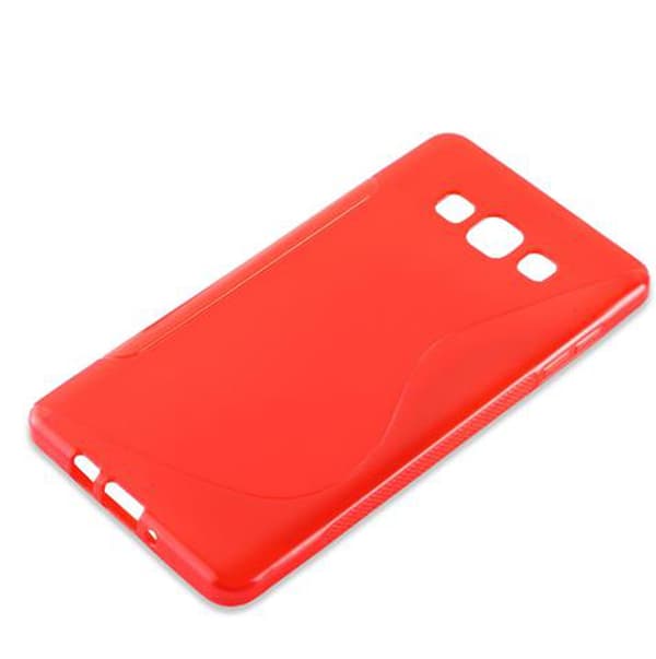 Deksel til Samsung Galaxy A7 2015 Beskyttelsesdeksel av fleksibelt TPU-silikon i S-Line-design