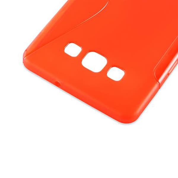 Deksel til Samsung Galaxy A7 2015 Beskyttelsesdeksel av fleksibelt TPU-silikon i S-Line-design