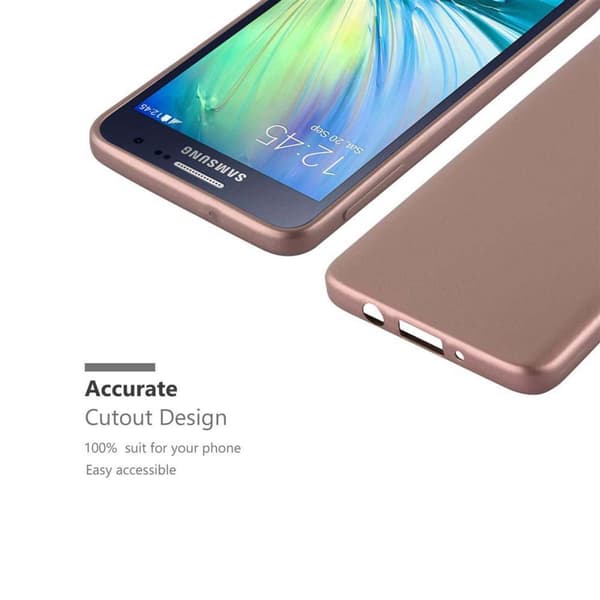 Deksel til Samsung Galaxy A3 2015 Beskyttelsesdeksel laget av fleksibelt TPU-silikon