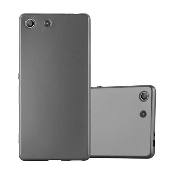 Sony Xperia M5 Skal Fodral Mobilskydd av flexibelt TPU-silikon METALLISKT GRÅ