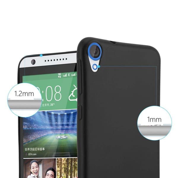Deksel til HTC Desire 820 Beskyttelsesdeksel laget av fleksibelt TPU-silikon