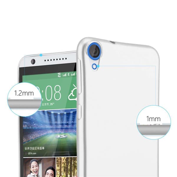 Deksel til HTC Desire 820 Beskyttelsesdeksel laget av fleksibelt TPU-silikon