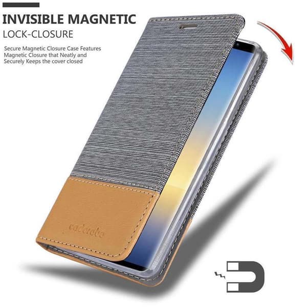 Deksel til Samsung Galaxy NOTE 9 Lommebokdeksel med magnetisk lukking, stativfunksjon og kortlomme