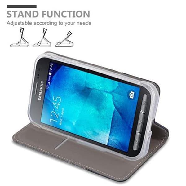 Deksel til Samsung Galaxy XCover 3 Lommebokdeksel med magnetisk lukking, stativfunksjon og kortlomme