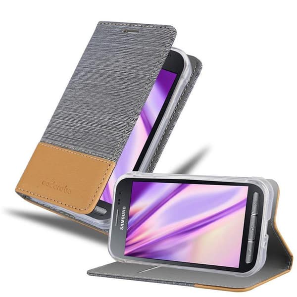 Deksel til Samsung Galaxy XCover 3 Lommebokdeksel med magnetisk lukking, stativfunksjon og kortlomme