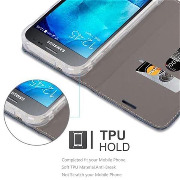 Deksel til Samsung Galaxy XCover 3 Lommebokdeksel med magnetisk lukking, stativfunksjon og kortlomme
