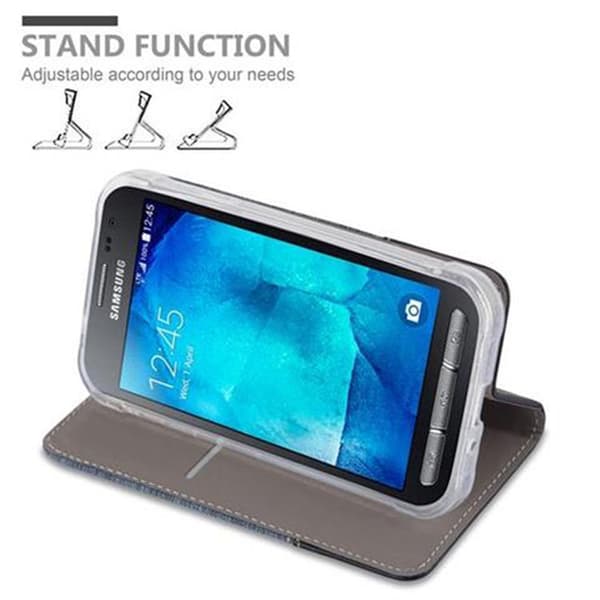 Deksel til Samsung Galaxy XCover 3 Lommebokdeksel med magnetisk lukking, stativfunksjon og kortlomme