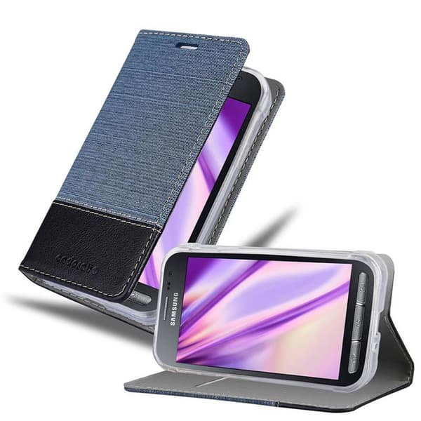 Deksel til Samsung Galaxy XCover 3 Lommebokdeksel med magnetisk lukking, stativfunksjon og kortlomme