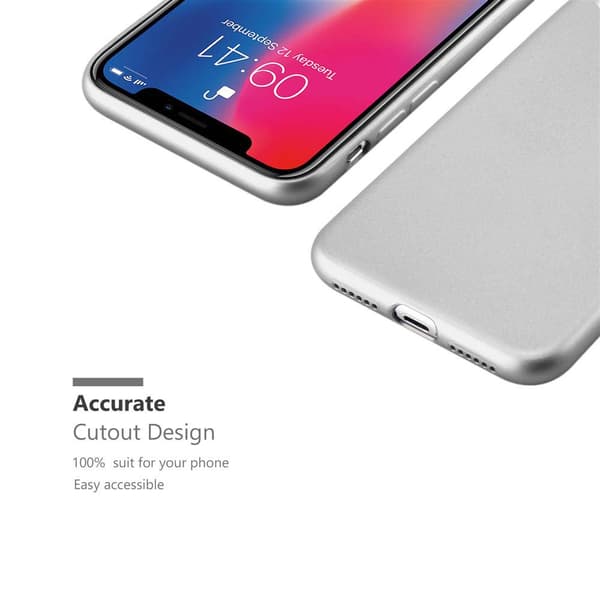 Deksel til iPhone X / XS Beskyttelsesdeksel laget av fleksibelt TPU-silikon