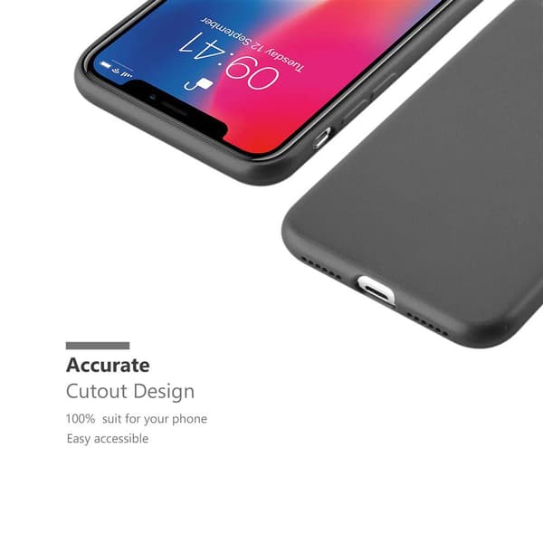 Deksel til iPhone X / XS Beskyttelsesdeksel laget av fleksibelt TPU-silikon