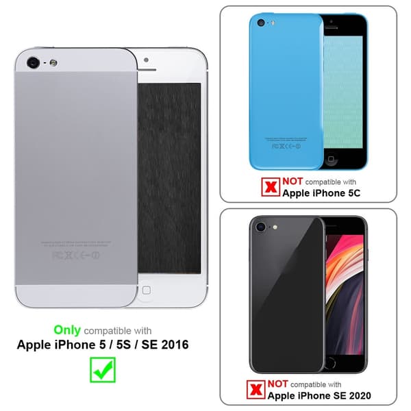 Deksel til iPhone 5 / 5S / SE 2016 Beskyttelsesdeksel laget av fleksibelt TPU-silikon