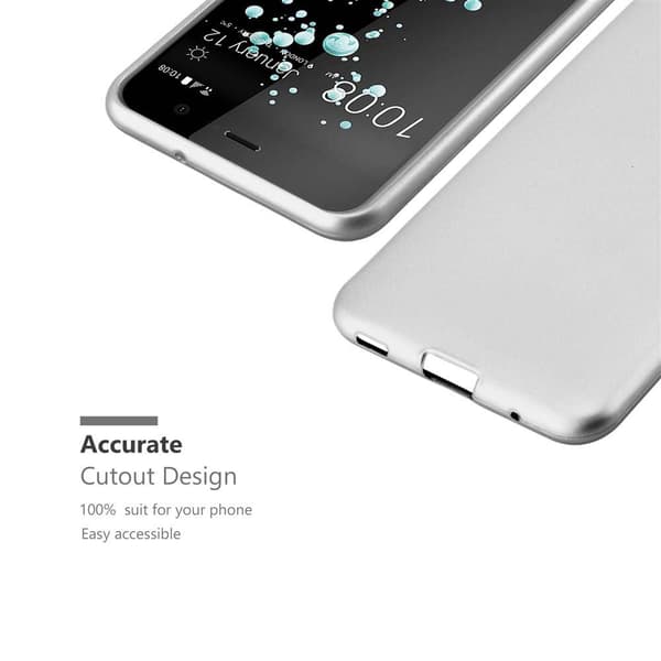 HTC U PLAY Suojakuori Kotelo valmistettu joustavasta TPU-silikonista