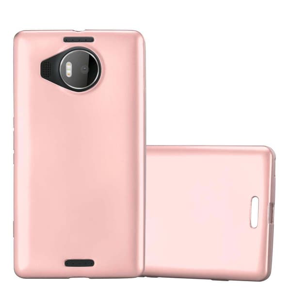 Nokia Lumia 950 XL Skal Fodral Mobilskydd av flexibelt TPU-silikon METALLISKT ROSE GULD