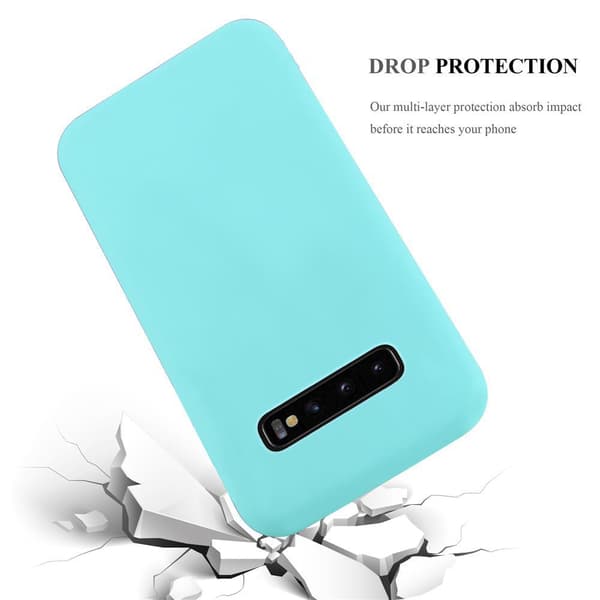 Samsung Galaxy S10 PLUS Skal Fodral Case Cover Mobilskydd av flexibelt TPU-silikon