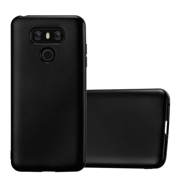 LG G6 Skal Fodral Mobilskydd av flexibelt TPU-silikon METALLISKT SVART
