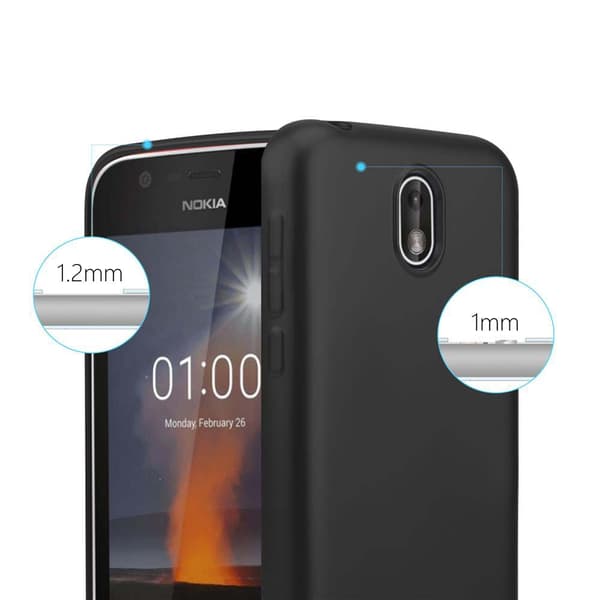 Nokia 1 2018 Skal Fodral Mobilskydd av flexibelt TPU-silikon