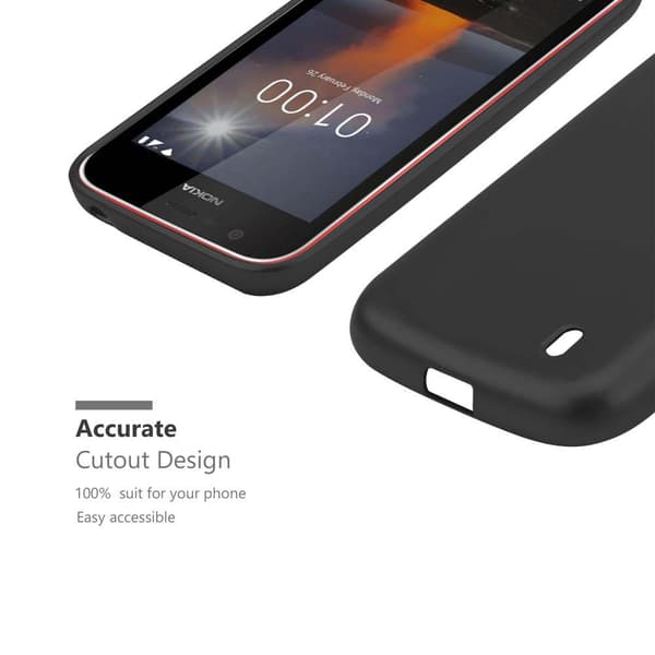 Nokia 1 2018 Skal Fodral Mobilskydd av flexibelt TPU-silikon