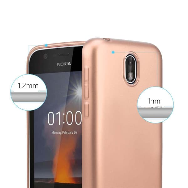 Nokia 1 2018 Skal Fodral Mobilskydd av flexibelt TPU-silikon