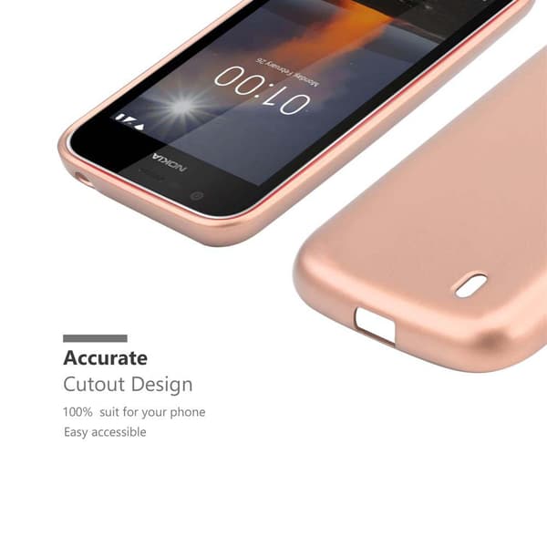 Nokia 1 2018 Skal Fodral Mobilskydd av flexibelt TPU-silikon