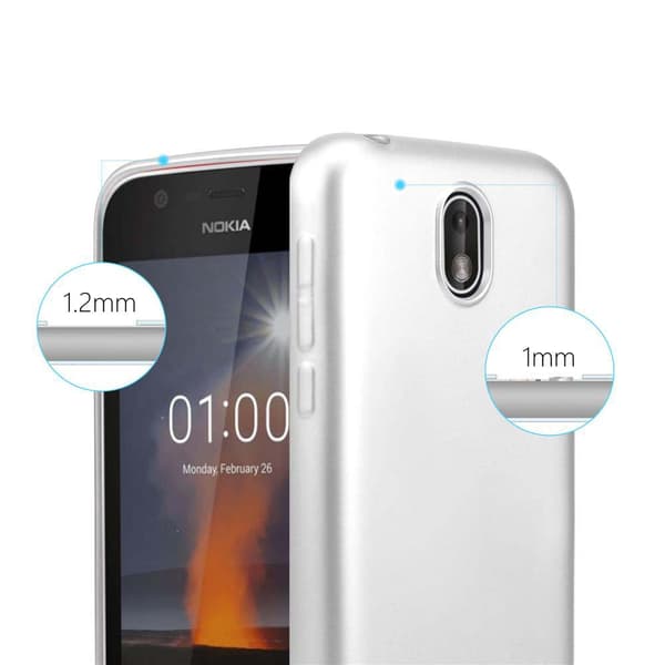 Nokia 1 2018 Skal Fodral Mobilskydd av flexibelt TPU-silikon