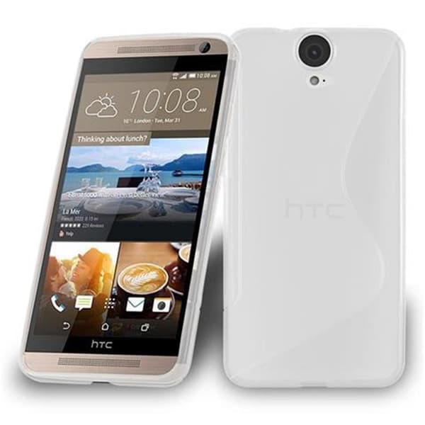 HTC ONE E9 PLUS Etui Case Cover () HALVTRANSPARENT