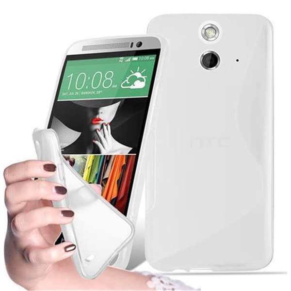 HTC ONE E9 Skal Fodral Skal Mobilskydd av flexibelt TPU-silikon Case Cover HALV TRANSPARENT