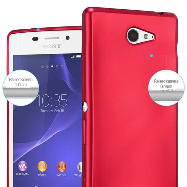 Sony Xperia M2 / M2 AQUA Suojakuori Kotelo valmistettu joustavasta TPU-silikonista