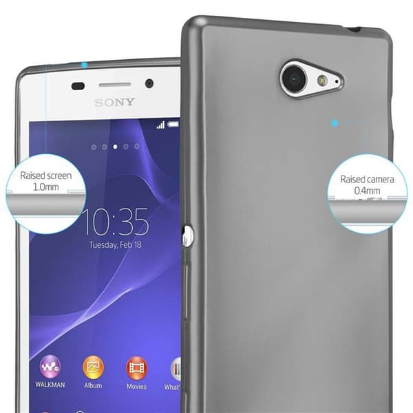 Sony Xperia M2 / M2 AQUA Suojakuori Kotelo valmistettu joustavasta TPU-silikonista
