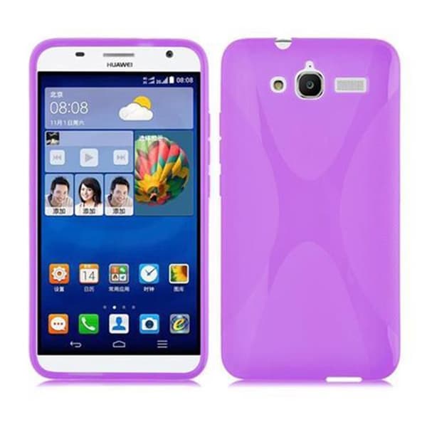 Huawei ASCEND GX1 Skal Fodral Skal Mobilskydd av flexibelt TPU-silikon PASTELL LILA